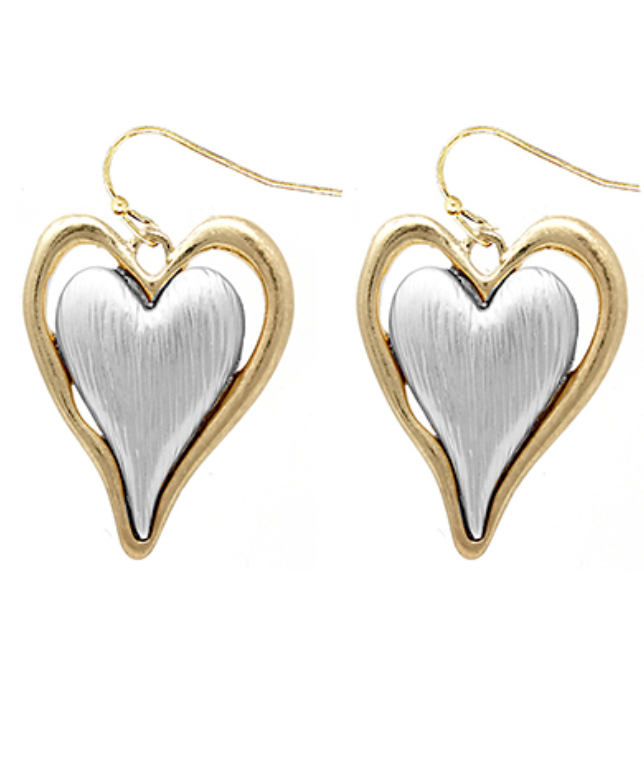 Double Heart Earrings