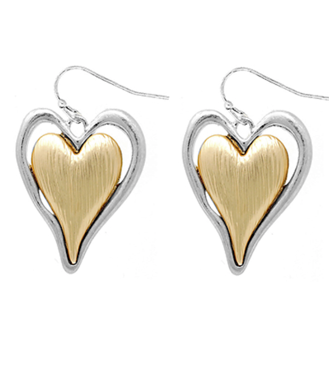 Double Heart Earrings