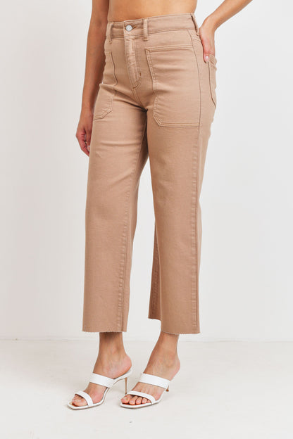 Hi-Rise Utility Wide Leg - Latte