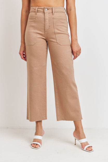 Hi-Rise Utility Wide Leg - Latte